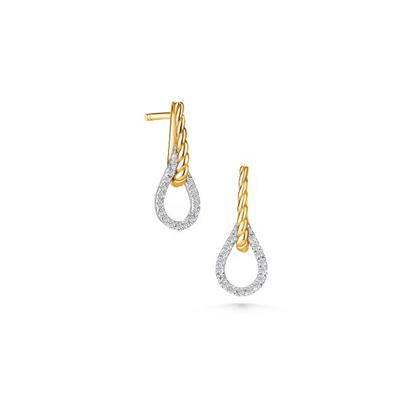 Diamond Drop Hoop Earrings  Heritage Fine Jewelers Rochester, NY