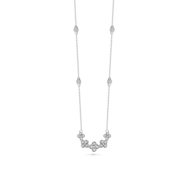 Diamond Flower Station Necklace  Heritage Fine Jewelers Rochester, NY