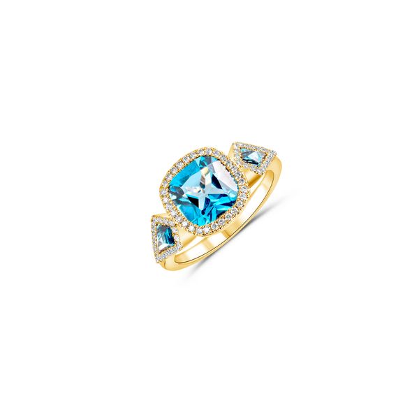 Diamond and Blue Topaz Fashion Ring  Heritage Fine Jewelers Rochester, NY