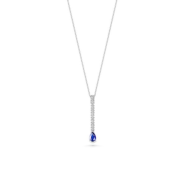 Diamond and Sapphire Icicle Necklace  Heritage Fine Jewelers Rochester, NY