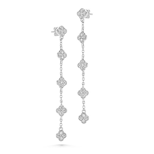 Diamond Dangle Flower Earrings  Heritage Fine Jewelers Rochester, NY
