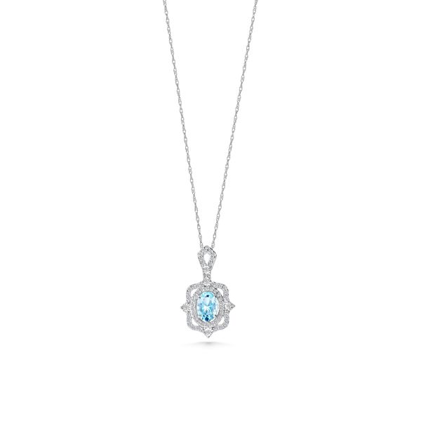 Vintage Diamond Aquamarine Necklace  Heritage Fine Jewelers Rochester, NY
