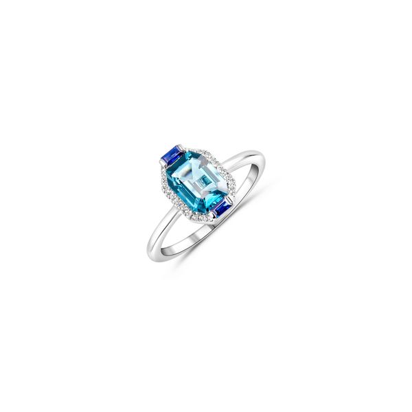 London Blue Topaz and Sapphire Fashion Ring  Heritage Fine Jewelers Rochester, NY