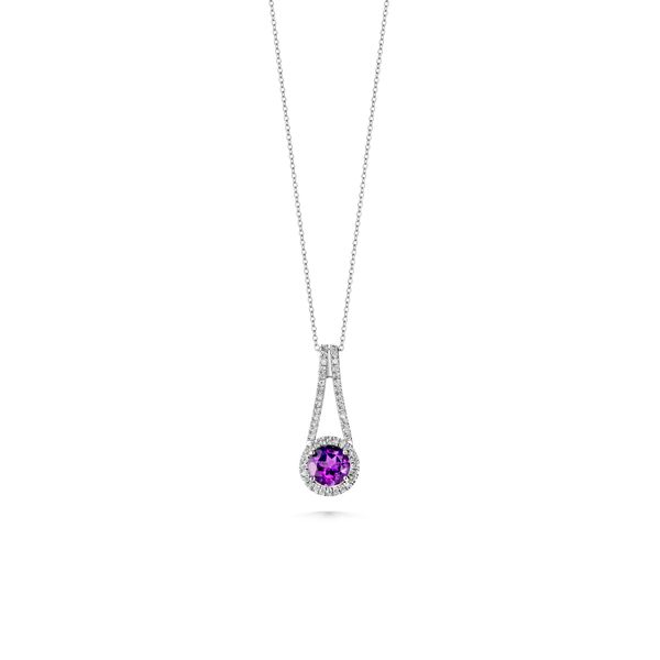 Amethyst and Diamond Drop Pendant  Heritage Fine Jewelers Rochester, NY