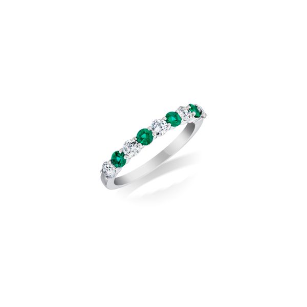 Emerald and Diamond Band  Heritage Fine Jewelers Rochester, NY