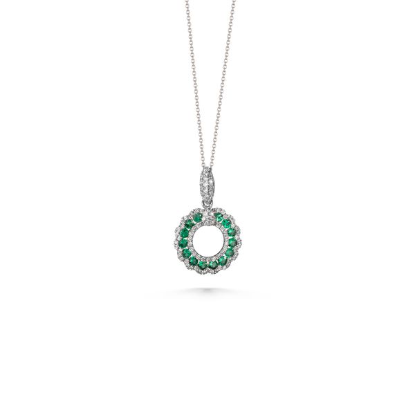 Emerald and Diamond Circle of Life Necklace  Heritage Fine Jewelers Rochester, NY