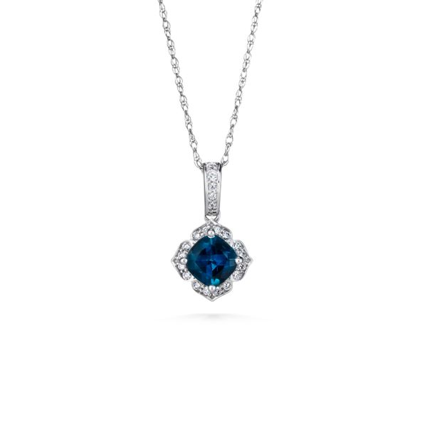 London Blue and Diamond Necklace  Heritage Fine Jewelers Rochester, NY