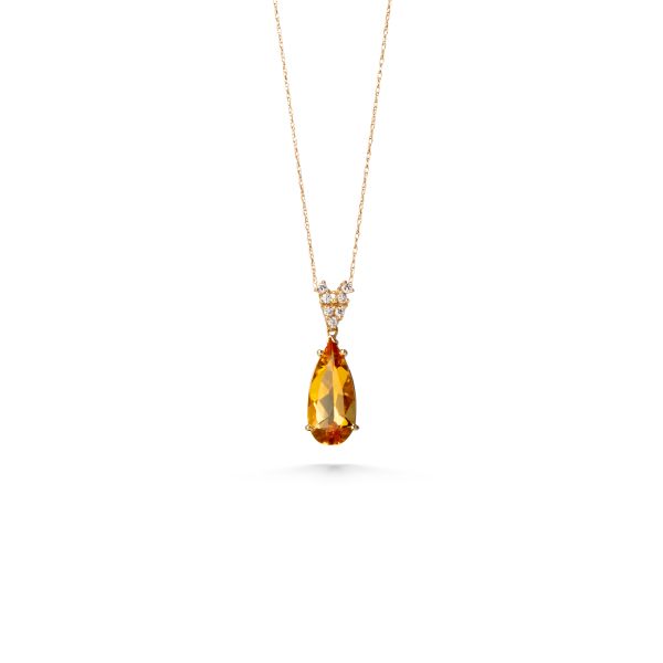Citrine and Diamond Necklace  Heritage Fine Jewelers Rochester, NY