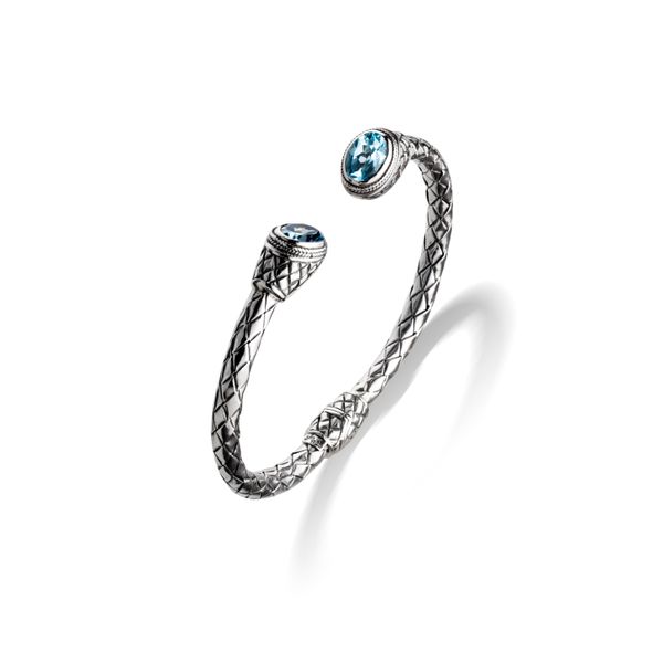 Sterling Silver Blue Topaz Cuff  Heritage Fine Jewelers Rochester, NY