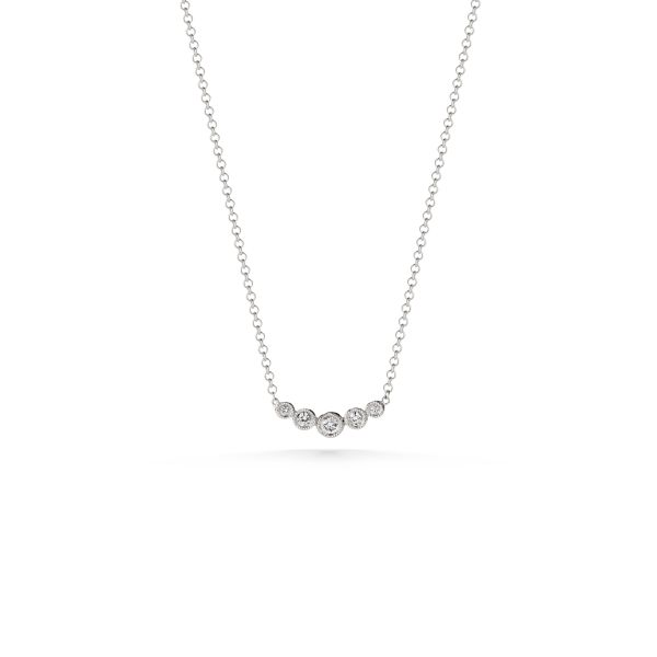 14k Bezel Set Diamond Necklace Heritage Fine Jewelers Rochester, NY
