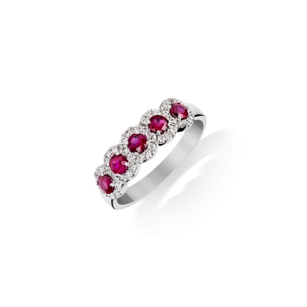 Ruby and Diamond Halo Fashion Ring  Heritage Fine Jewelers Rochester, NY
