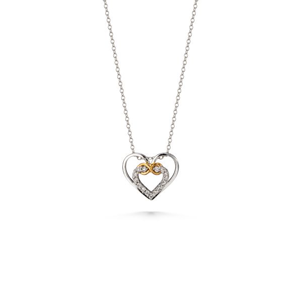 Sterling Silver Infinity Heart Necklace  Heritage Fine Jewelers Rochester, NY