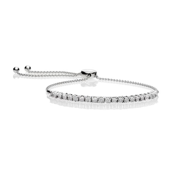 Sterling Silver and Diamond Bolo Bracelet Heritage Fine Jewelers Rochester, NY