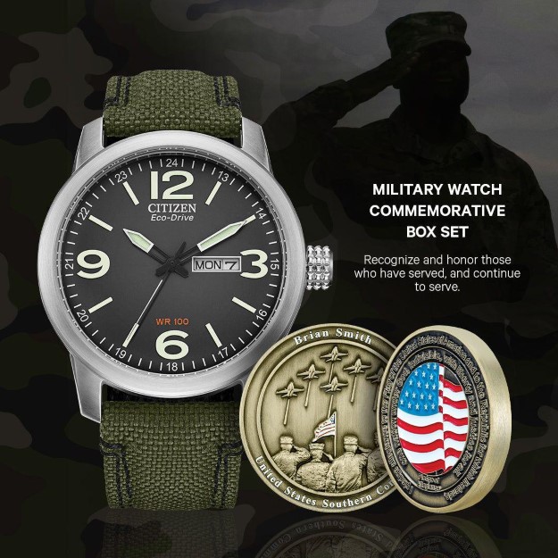 Citizen eco drive military chronograph best sale