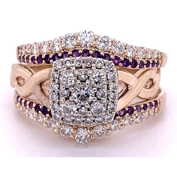 Amethyst and Diamond Ring Guard Reigning Jewels Fine Jewelry Athens, TX