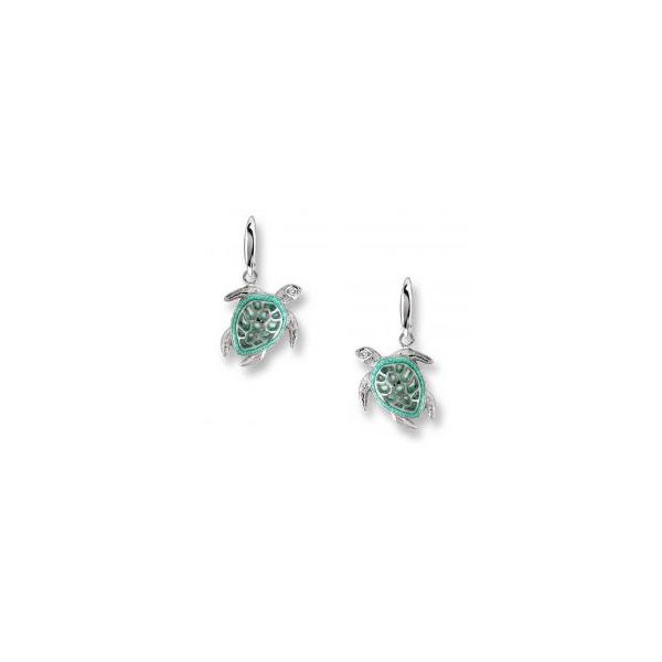 GREEN TURTLE EARRINGS