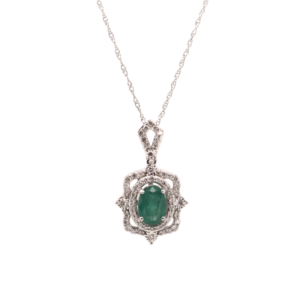 Emerald Antique Style Necklace Portsches Fine Jewelry Boise, ID
