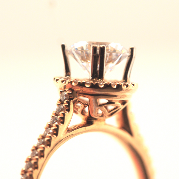 Rose Gold Semi-Mount Ring Image 2 Portsches Fine Jewelry Boise, ID