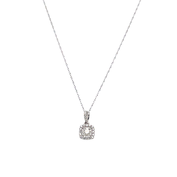 Diamond Halo Necklace Portsches Fine Jewelry Boise, ID