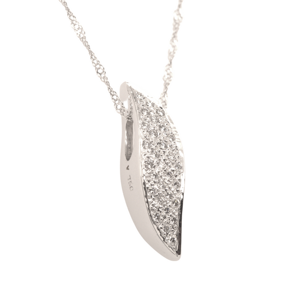White Gold Pave Necklace Image 2 Portsches Fine Jewelry Boise, ID