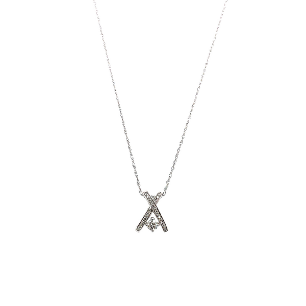 Diamond Criss Cross Necklace Portsches Fine Jewelry Boise, ID