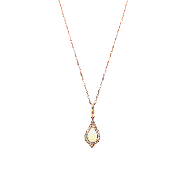 Opal and Diamond Necklace Portsches Fine Jewelry Boise, ID