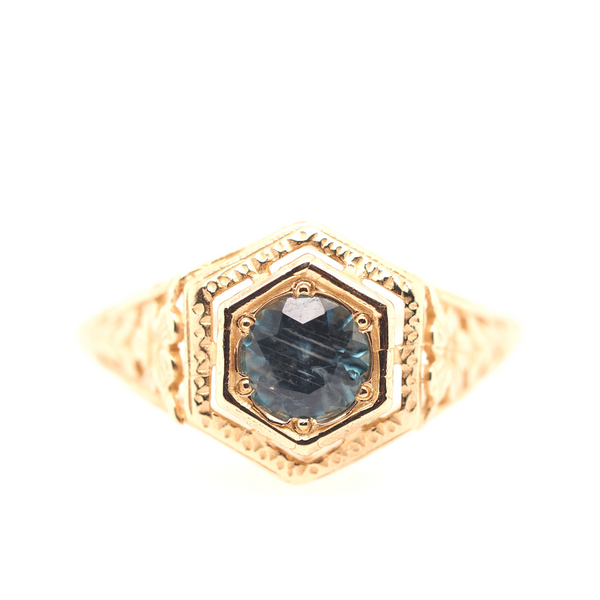 Hugo Kohl Antique Style Sapphire Ring Portsches Fine Jewelry Boise, ID