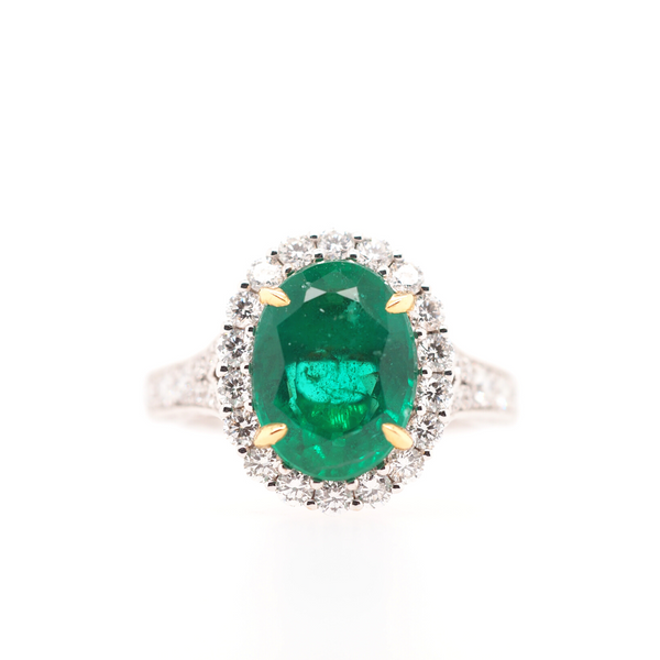 Emerald and Diamond Ring Portsches Fine Jewelry Boise, ID