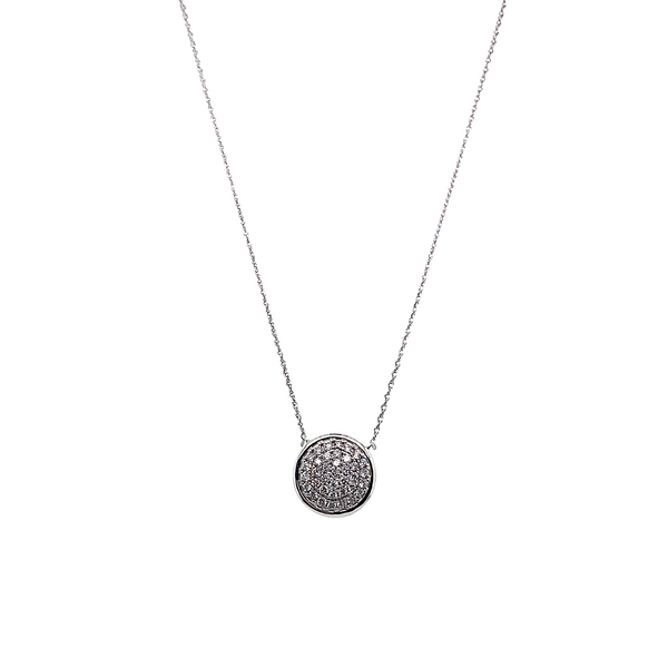 Pave Disc Diamond Necklace Portsches Fine Jewelry Boise, ID