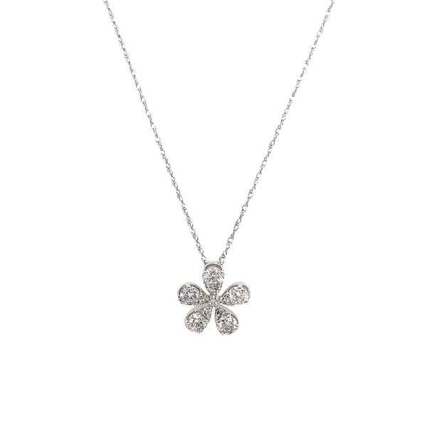 Diamond Flower Necklace Portsches Fine Jewelry Boise, ID