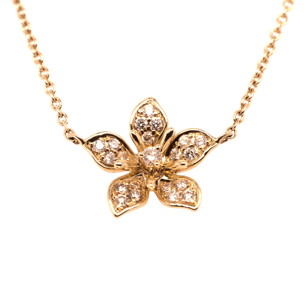 Diamond Flower Necklace Image 2 Portsches Fine Jewelry Boise, ID