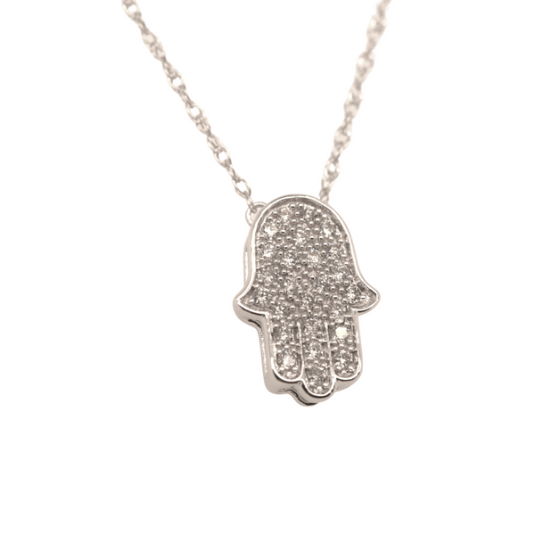 Diamond Hamsa Necklace Image 2 Portsches Fine Jewelry Boise, ID