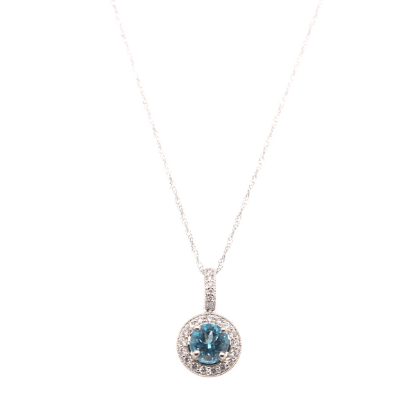 Blue Topaz and Diamond Necklace Portsches Fine Jewelry Boise, ID