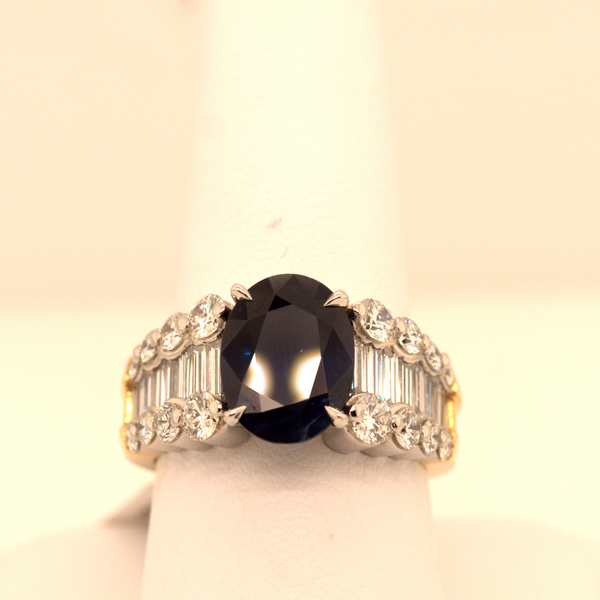 Antique Diamond and Sapphire Ring Portsches Fine Jewelry Boise, ID