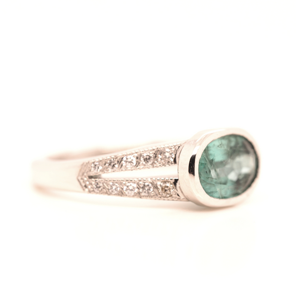 Mint Green Emerald Ring Image 2 Portsches Fine Jewelry Boise, ID