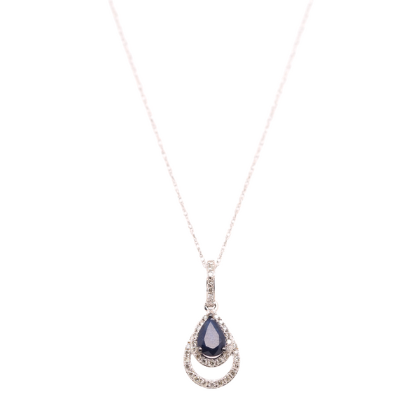 Pear Shape Sapphire Necklace Portsches Fine Jewelry Boise, ID