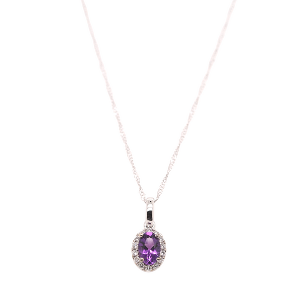 Amethyst and Diamond Necklace Portsches Fine Jewelry Boise, ID