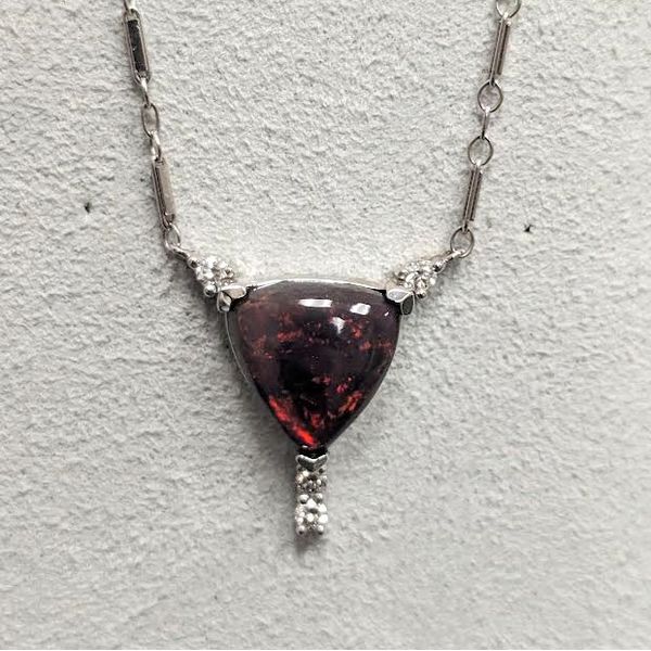 14kw Opal and Diamond Necklace J. Morgan Ltd., Inc. Grand Haven, MI