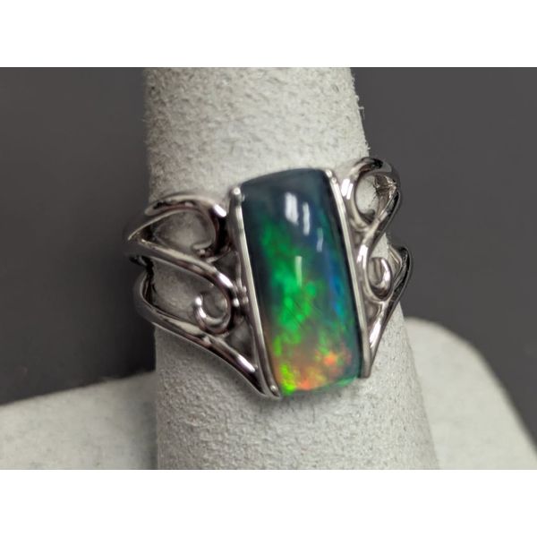 14kw Black Opal Ring