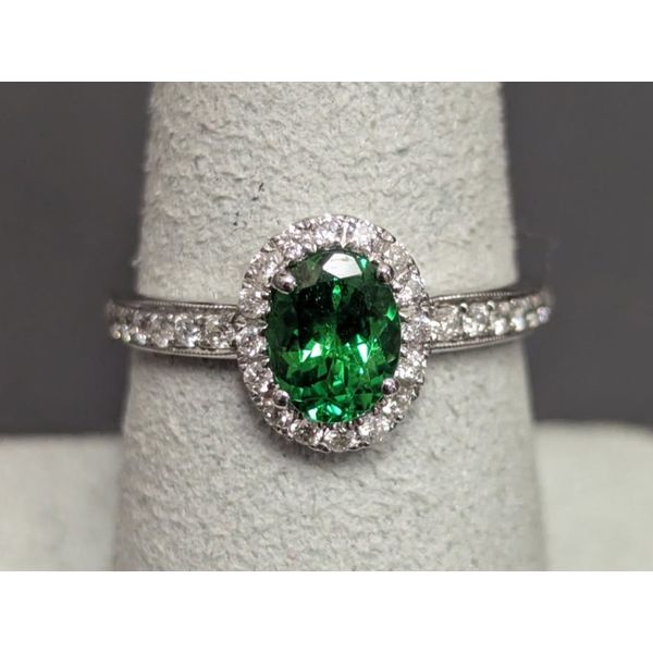 14kw Tsavorite Garnet Ring