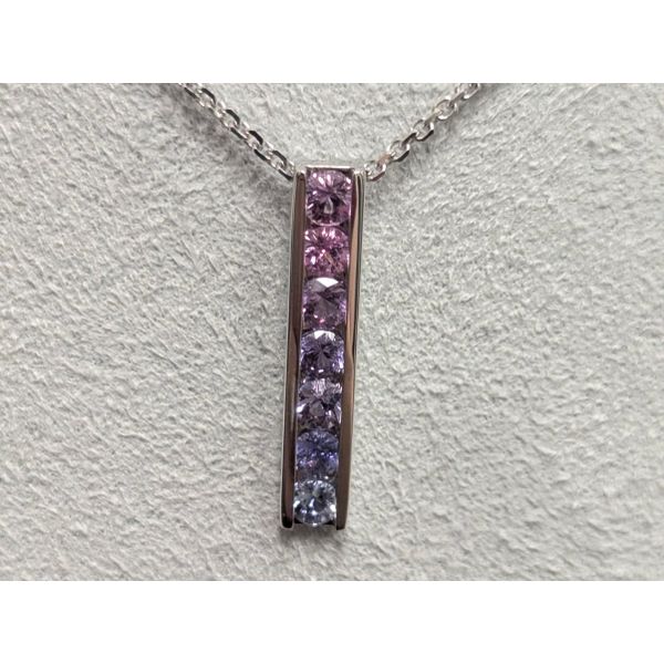 14kw Colored Sapphire Pendant