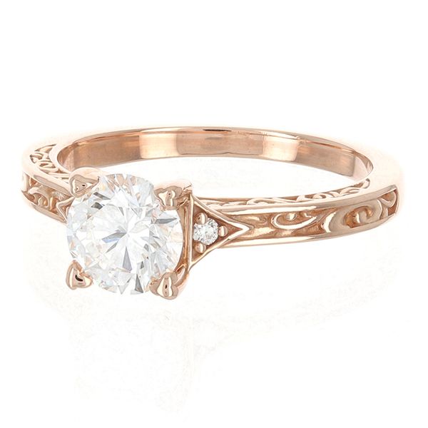 Scroll Detail Diamond Engagement Ring John Anthony Jewellers Ltd. Kitchener, ON