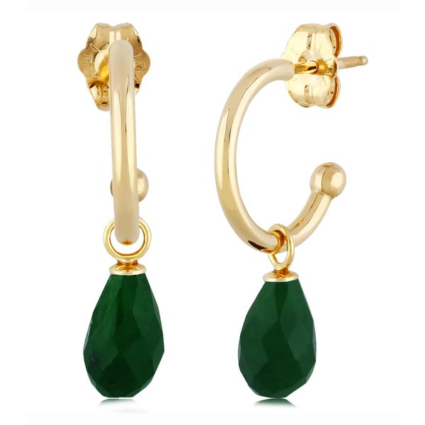 14K Rough Emerald Earrings Johnnys Lakeshore Jewelers South Haven, MI
