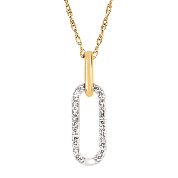 Diamond Paper Clip Necklace Johnnys Lakeshore Jewelers South Haven, MI