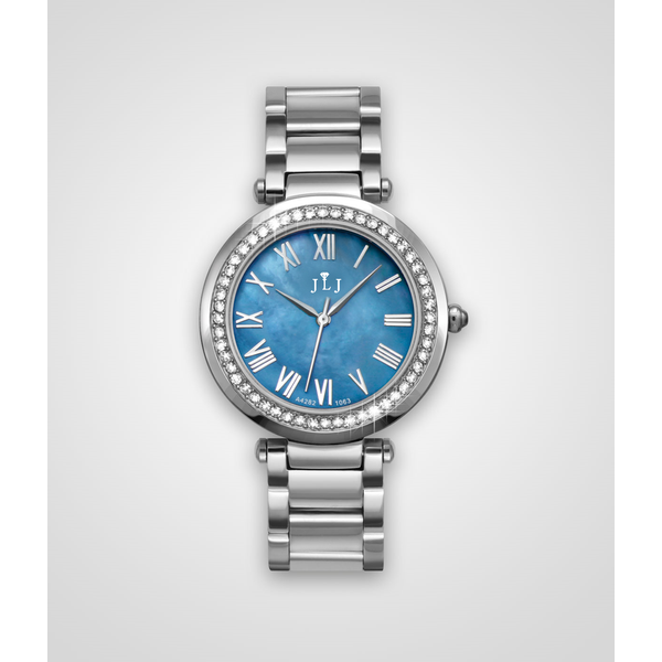 JLJ Watch Blue Dial with Crystal Johnnys Lakeshore Jewelers South Haven, MI