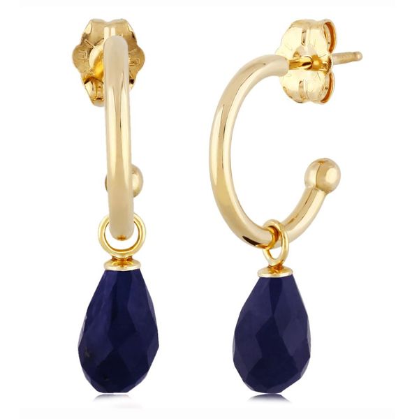 14K Rough Sapphire Earrings Johnnys Lakeshore Jewelers South Haven, MI
