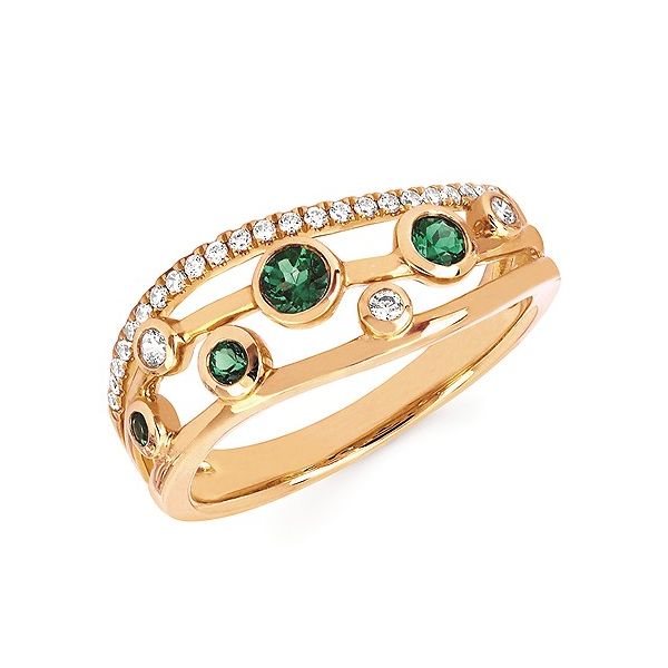 Emerald and Diamond Ring Johnnys Lakeshore Jewelers South Haven, MI