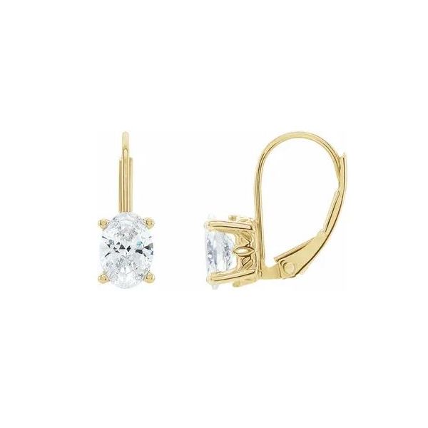 Lab Grown Oval Diamond Earrings Johnnys Lakeshore Jewelers South Haven, MI