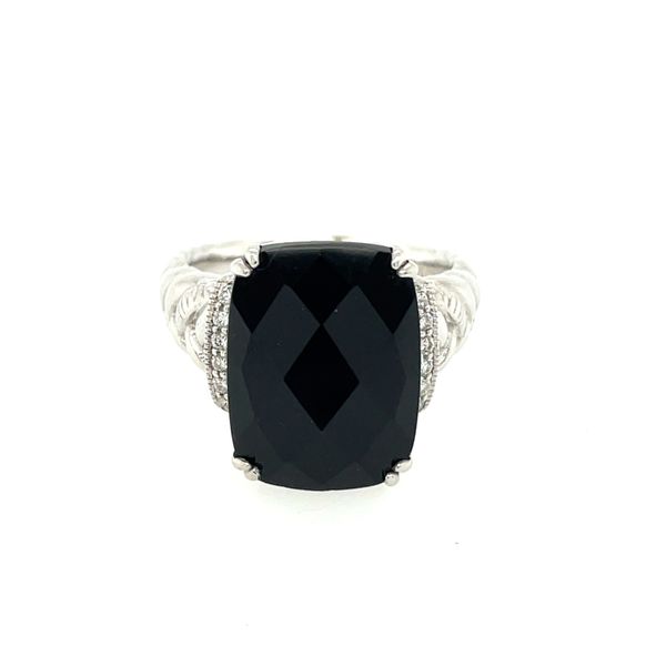 925 Sterling Silver Black Onyx and Diamond Ring  Jones Jeweler Celina, OH