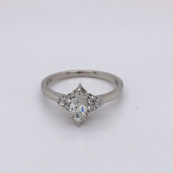 14K White Gold Marquise Diamond Engagement Ring  Jones Jeweler Celina, OH